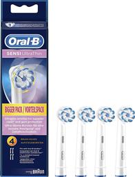 Oral-B Sensi Ultra Thin Bigger Pack Ανταλλακτικές Κεφαλές για Ηλεκτρική Οδοντόβουρτσα 4τμχ