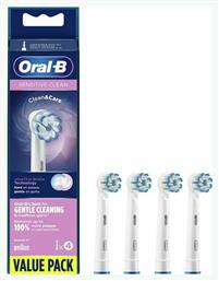 Oral-B Sensitive Clean Clean&Care Value Pack Ανταλλακτικές Κεφαλές για Ηλεκτρική Οδοντόβουρτσα 4τμχ - Oral B