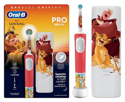 Oral-B Βασιλιάς Των Λιονταριών Ηλεκτρική Οδοντόβουρτσα για 3m+ Κόκκινο - Oral B