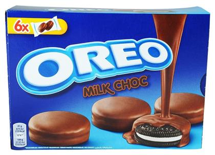 Μπισκότα με Επικάλυψη & Γέμιση Chocolate & Milk Cream 246gr Oreo