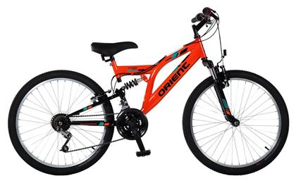 Comfort Suspension 24'' Πορτοκαλί Mountain Bike με 18 Ταχύτητες Orient