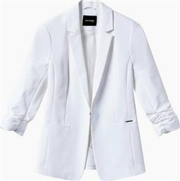 Orsay γυναικείο blazer μονόχρωμο με μανίκι 3/4 και διακοσμητικές σούρες - 482363-000000 - Λευκό από το Notos