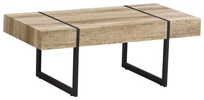 Ορθογώνιο Τραπεζάκι Σαλονιού Dixy Ξύλινο Oak Μ120xΠ60xΥ45εκ. Zita Plus