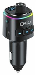 FM Transmitter Αυτοκινήτου με Bluetooth / MicroSD / Type-C / USB Osio