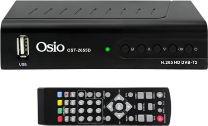 Osio OST-2655D Ψηφιακός Δέκτης Mpeg-4 Full HD (1080p) με Λειτουργία PVR (Εγγραφή σε USB) Σύνδεσεις HDMI / USB από το e-shop