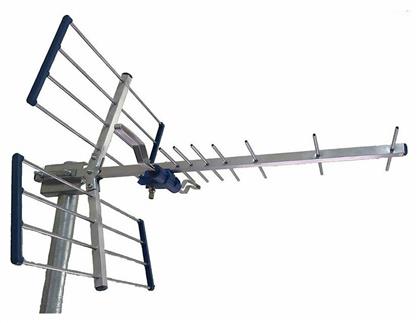 OTA-1014 Εξωτερική Κεραία Τηλεόρασης (δεν απαιτεί τροφοδοσία) σε Μπλε Χρώμα Σύνδεση με Ομοαξονικό (Coaxial) Καλώδιο Osio