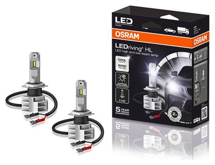 Λάμπες Αυτοκινήτου LEDriving HL H7 LED 6000K Ψυχρό Λευκό 12-24V 14W 2τμχ Osram