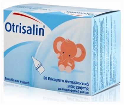 Soft Nasal Aspirator Refills Ανταλλακτικά Ρινικού Αποφρακτήρα για Βρέφη και Παιδιά 20τμχ Otrisalin