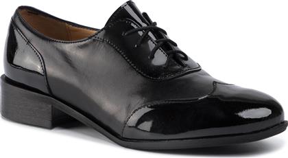 Oxfords SAGAN - 3680 Czarny Lakier/Czarne Lico από το Epapoutsia