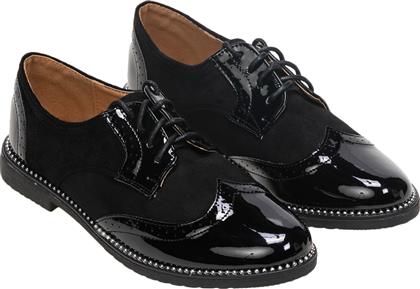 Oxfords σε συνδυασμό υλικών - Μαύρο από το Issue Fashion