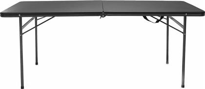 Fold In Half Table Τραπέζι Ατσάλινο για Camping Πτυσσόμενο 180cm Μαύρο OZtrail