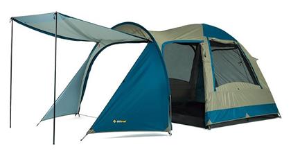Tasman 4V Plus Dome Σκηνή Camping Igloo Μπλε με Διπλό Πανί 3 Εποχών για 4 Άτομα 410x220x180εκ. OZtrail