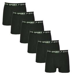 Pack Boxer Sport 6 τεμ. Μαύρο - Biyo