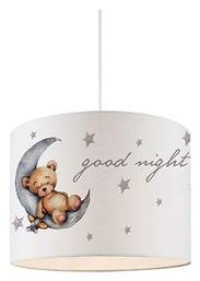 Baby Bear Good Night Μονόφωτο Παιδικό Φωτιστικό Κρεμαστό από Πλαστικό με Υποδοχή E27 σε Λευκό Χρώμα 28x70cm Pakketo