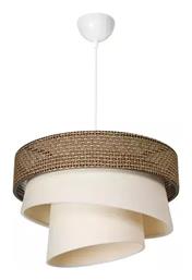 Κρεμαστό Φωτιστικό Καφέ 38x38x65εκ. Pakketo