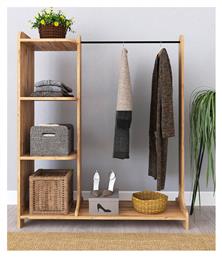 Renesme Κρεμάστρα Δαπέδου από Ξύλο Μπεζ 106x35x128cm Pakketo