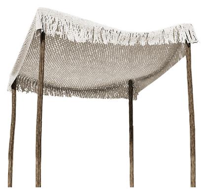 Τετράγωνο Δίχτυ Σκίασης Μπεζ 2x2m Pakketo