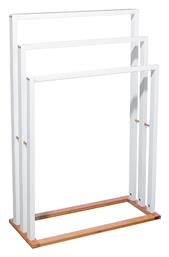 Tower Κρεμάστρα Δαπέδου από Ξύλο Λευκή 55x24x82cm Pakketo