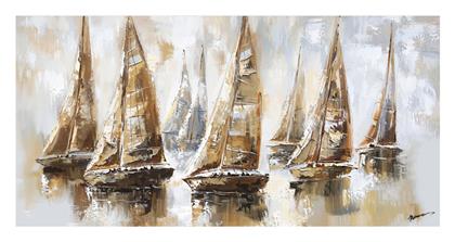 Yelkan Πίνακας σε Καμβά 120x60cm Pakketo
