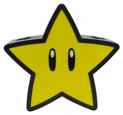 Led Παιδικό Φωτιστικό Projector Super Mario Bros Super Star με Προβολή Αστεριών Κίτρινο 25.5εκ. Paladone