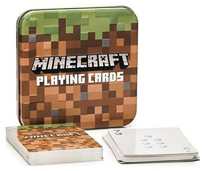 Minecraft Σετ Συλλεκτική Τράπουλα 2τμχ Πλαστικοποιημένη σε Μεταλλικό Κουτί Paladone