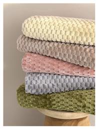 Aster Κουβέρτα Fleece Υπέρδιπλη 220x240εκ. Beige Palamaiki