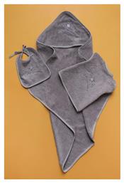BJ524 Βρεφικό Σετ Λουτρού Grey 3τμχ Βάρους 380gr/m² Palamaiki