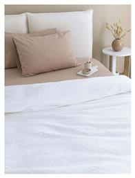 Carla Κουβέρτα Βαμβακερή Υπέρδιπλη 250x260εκ. White Palamaiki