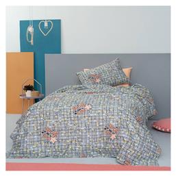 Cluster Σετ Σεντόνια Μονά Βαμβακερά Grey 110x200cm 3τμχ Palamaiki