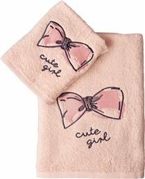 Palamaiki Σετ Πετσέτες Cute Girl Pink 2τμχ από το 24home