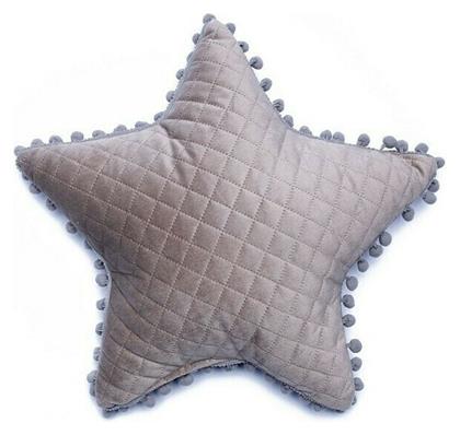 Διακοσμητικό Μαξιλάρι Κούνιας Star Μπεζ 34x34cm Palamaiki