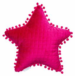 Διακοσμητικό Μαξιλάρι Κούνιας ''Star'' Φούξια 34x34cm Palamaiki