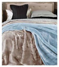 Dream Velour Κουβέρτα Βελουτέ Υπέρδιπλη 220x240εκ. Grey Palamaiki