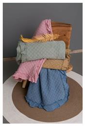 Jocelyn Κουβερλί Υπέρδιπλο Microfiber Khaki 240x260cm Palamaiki