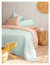 Juniper Σετ Κουβερλί King Size Microfiber Jade 260x240cm Palamaiki
