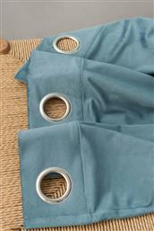Κουρτίνα Caldo με Τρουκς 140x260 Blue Palamaiki