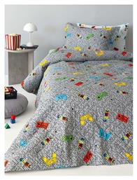Παιδικό Κουβερλί Ημίδιπλο Grey 160x220εκ. Palamaiki