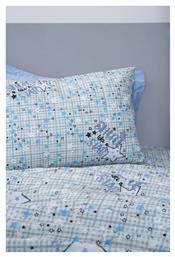 Παιδικό Πάπλωμα Φωσφορίζον Μονό Luminous Cluster Blue 160x240εκ. Palamaiki