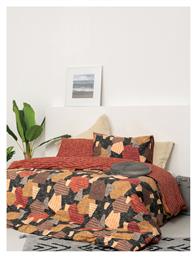 Σετ King Size 4τμχ 265x260εκ. Fashion Life FL6160 Πορτοκαλί Palamaiki