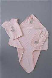 Βρεφικό Σετ Λουτρού Pink 3τμχ Βάρους 380gr/m² Palamaiki