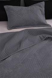 Dizza Σετ Μαξιλαροθήκες Oxford 50x70εκ. Grey Palamaiki