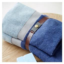 Σετ Πετσέτες Μπάνιου 2τμχ Fandago Blue Βάρους 500gr/m² Palamaiki
