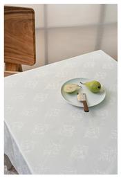 Τραπεζομάντηλο Αλέκιαστο Fteri White 160x175εκ. Palamaiki