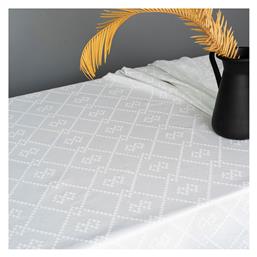 Τραπεζομάντηλο Αλέκιαστο Lupo White 175x260εκ. Palamaiki