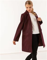 Παλτό σε ανδρικό στυλ - Μπορντώ από το Issue Fashion