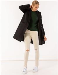Παλτό σε ανδρικό στυλ - Μαύρο από το Issue Fashion