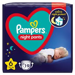 Night Pants No. 6 για 15+kg 19τμχ Pampers