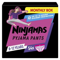 Ninjamas Girl για 27-43kg 54τμχ Pampers