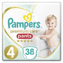 Premium Care No. 4 για 9-15kg 38τμχ Pampers