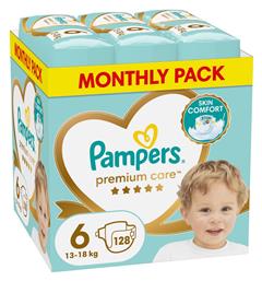 Premium Care No. 6 για 13-18kg 128τμχ Pampers
